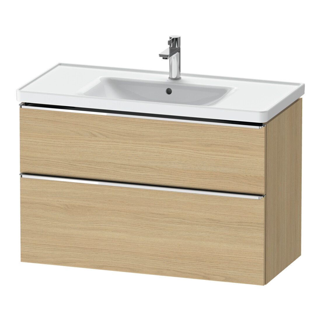Duravit Waschtischunterschrank D-Neo 98,4x45,2cm, ch/Ei N, 1 Schubk., 1 Ausz.