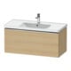 Duravit Waschtischunterschrank D-Neo 98,4x45,2cm, ch/Ei Nat, 1 Ausz., wandhängend-1