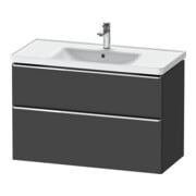Duravit Waschtischunterschrank D-Neo 98,4x45,2cm, chr/Gra m, 1 Kast, 1 Ausz.