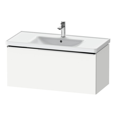 Duravit Waschtischunterschrank D-Neo 98,4x45,2cm, chr/we ma, 1 Ausz., wandhängend