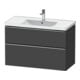 Duravit Waschtischunterschrank D-Neo 98,4x45,2cm, ES geb/Gra m, 1 Kast, 1 A-1