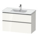 Duravit Waschtischunterschrank D-Neo 98,4x45,2cm, ES geb/w g, 1 Kast, 1 Ausz.-1