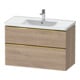 Duravit Waschtischunterschrank D-Neo 98,4x45,2cm, g pol/Ei ma, 1 Kast, 1 A-1