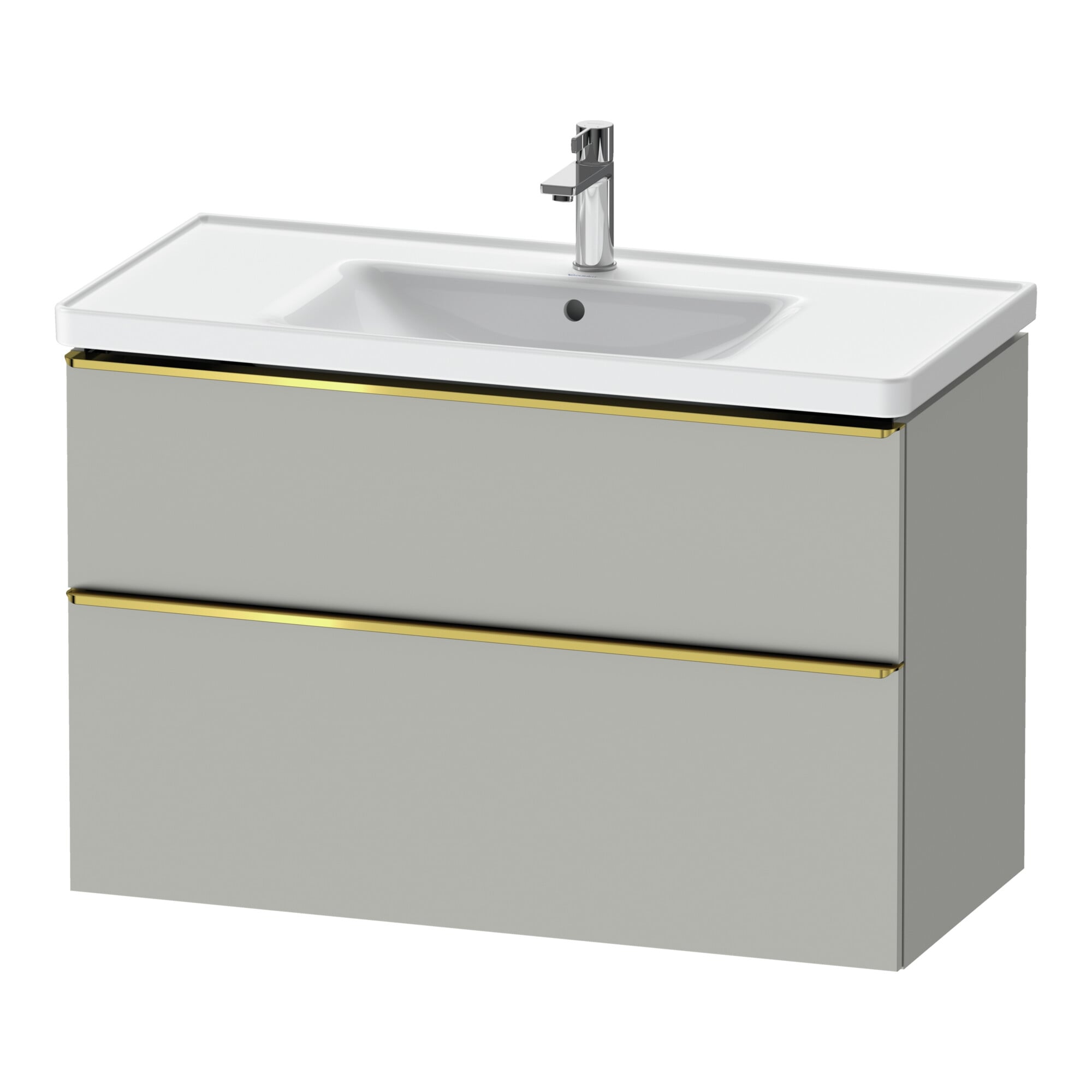 Duravit Waschtischunterschrank D-Neo 98,4x45,2cm, g pol/gr m, 1 Kast, 1 Ausz.