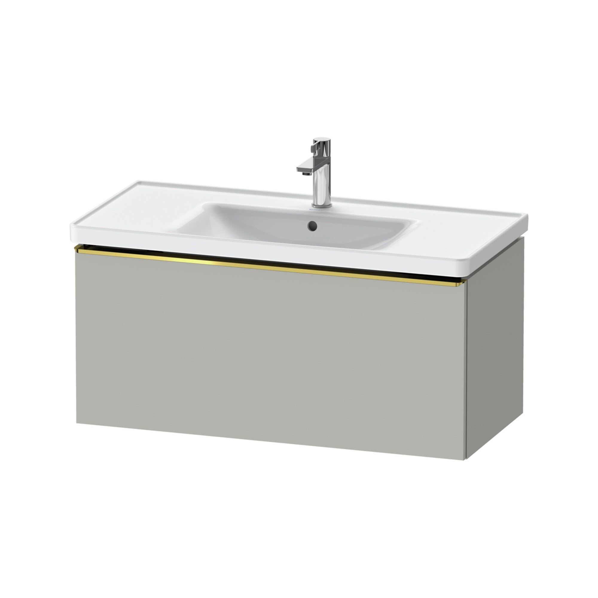 Duravit Waschtischunterschrank D-Neo 98,4x45,2cm, g pol/gr ma, 1 Ausz., wandhängend