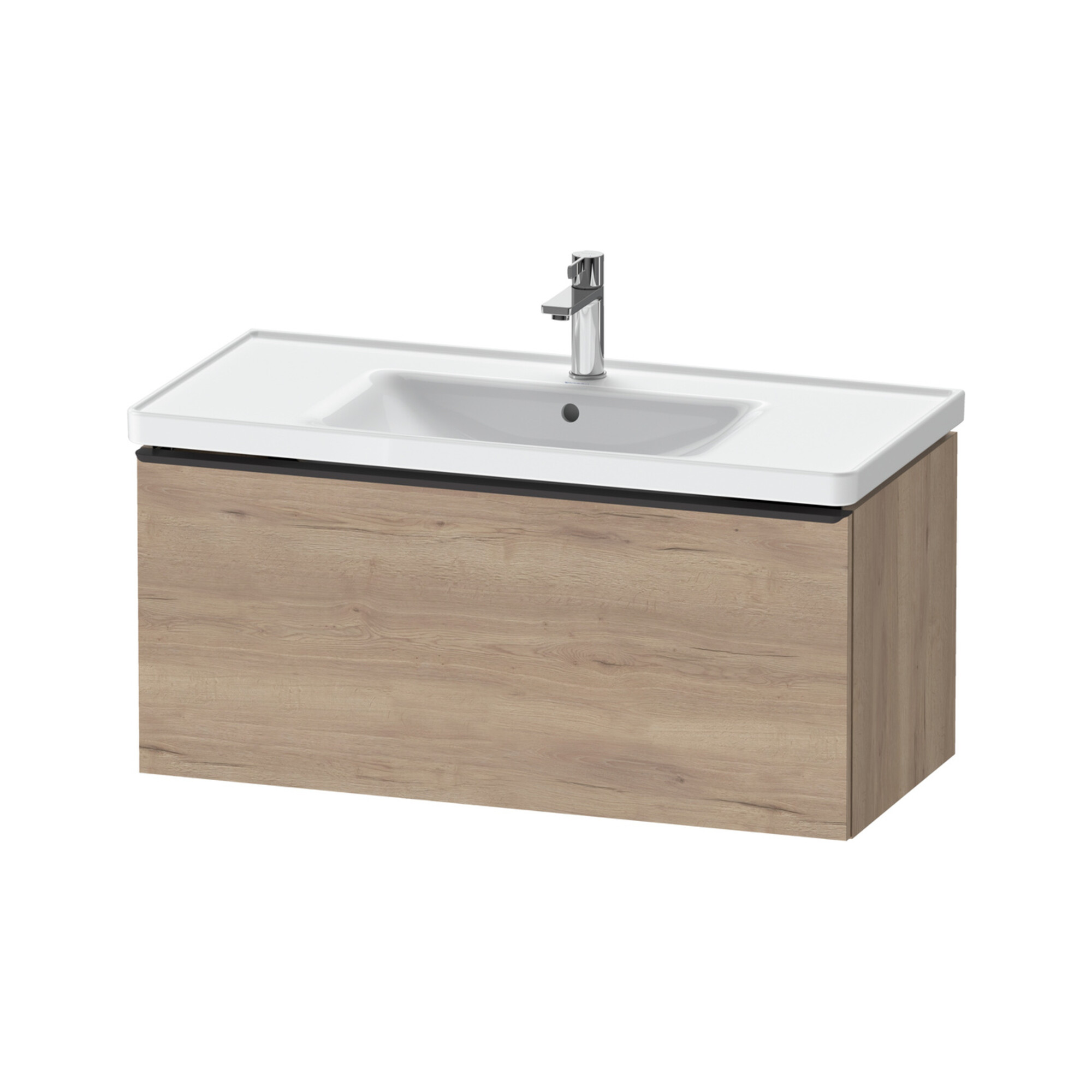 Duravit Waschtischunterschrank D-Neo 98,4x45,2cm, sw/Ei marm., 1 Ausz., wandhängend