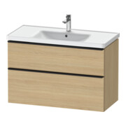 Duravit Waschtischunterschrank D-Neo 98,4x45,2cm, sw/Ei N, 1 Schubk., 1 Ausz.-1