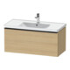 Duravit Waschtischunterschrank D-Neo 98,4x45,2cm, sw/Ei Nat, 1 Ausz., wandhängend-1