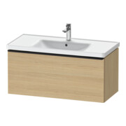 Duravit Waschtischunterschrank D-Neo 98,4x45,2cm, sw/Ei Nat, 1 Ausz., wandhängend