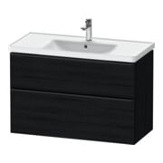Duravit Waschtischunterschrank D-Neo 98,4x45,2cm, sw/Ei s, 1 Schubk., 1 Ausz.