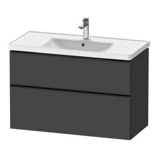 Duravit Waschtischunterschrank D-Neo 98,4x45,2cm, sw/Grap m, 1 Kast, 1 Ausz.