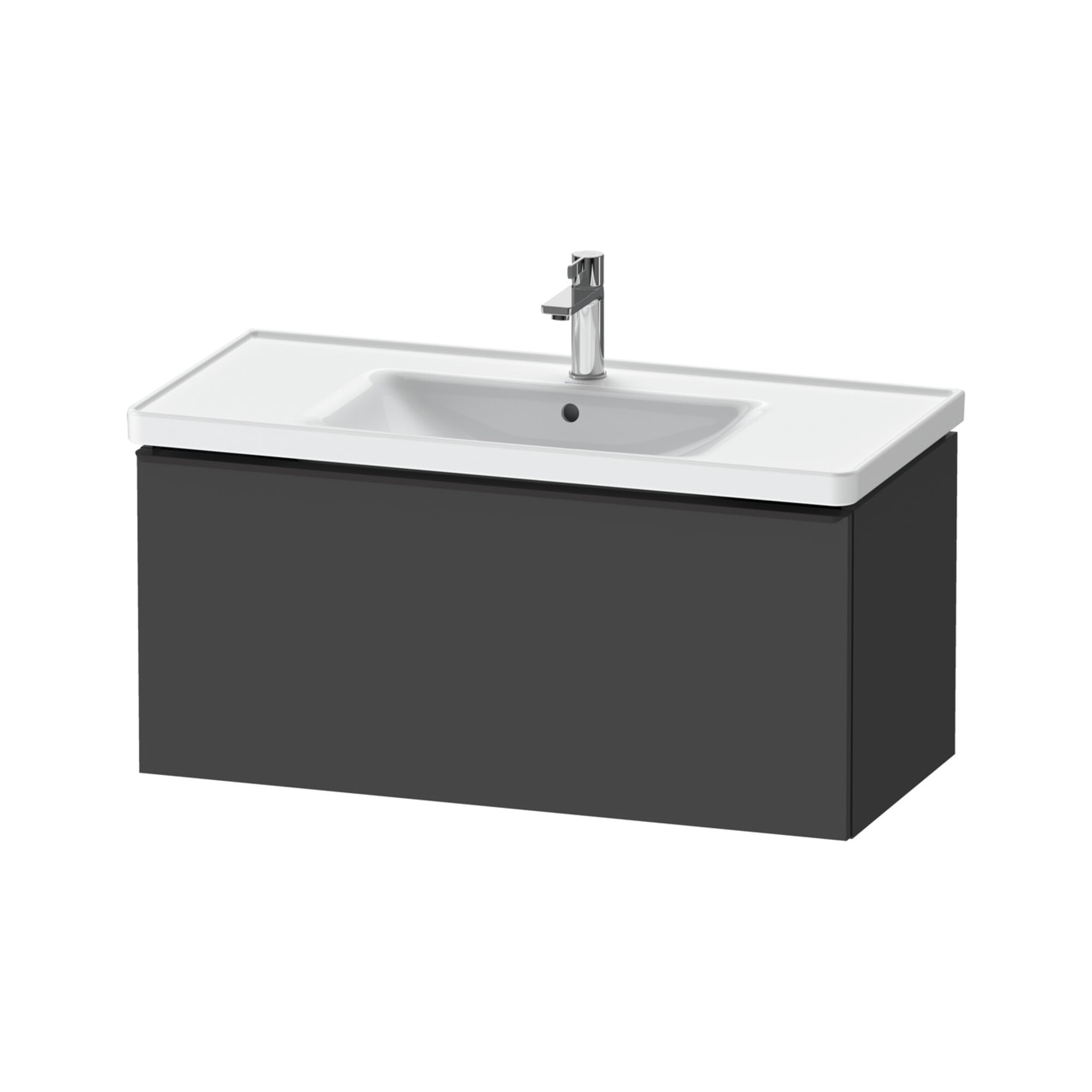 Duravit Waschtischunterschrank D-Neo 98,4x45,2cm, sw/Grap ma, 1 Ausz., wandhängend