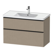 Duravit Waschtischunterschrank D-Neo 98,4x45,2cm, sw/Leinen, 1 Kast, 1 Ausz.