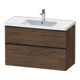Duravit Waschtischunterschrank D-Neo 98,4x45,2cm, sw/Nuss d, 1 Kast, 1 Ausz.-1