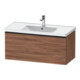 Duravit Waschtischunterschrank D-Neo 98,4x45,2cm, sw/Nuss Nat, 1 Ausz., wandhängend-1