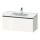 Duravit Waschtischunterschrank D-Neo 98,4x45,2cm, sw/w hgl, 1 Ausz., wandhängend-1