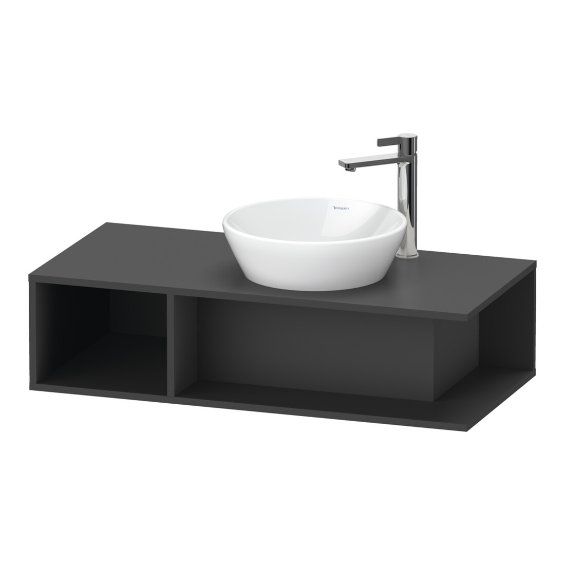 Duravit Waschtischunterschrank D-Neo Compact 100x48cm, gra m, 1 F, 1 Pl, wandhängend
