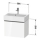 Duravit Waschtischunterschrank D-Neo Compact 58,4x37,2x44cm, 1 A, wd, b geb/Eiche Nat