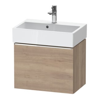 Duravit Waschtischunterschrank D-Neo Compact 58,4x37,2x44cm, 1 A, wd, chr/Eiche marm.