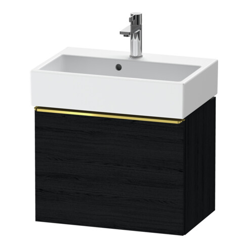 Duravit Waschtischunterschrank D-Neo Compact 58,4x37,2x44cm, 1 A, wd, g pol/Eiche sw