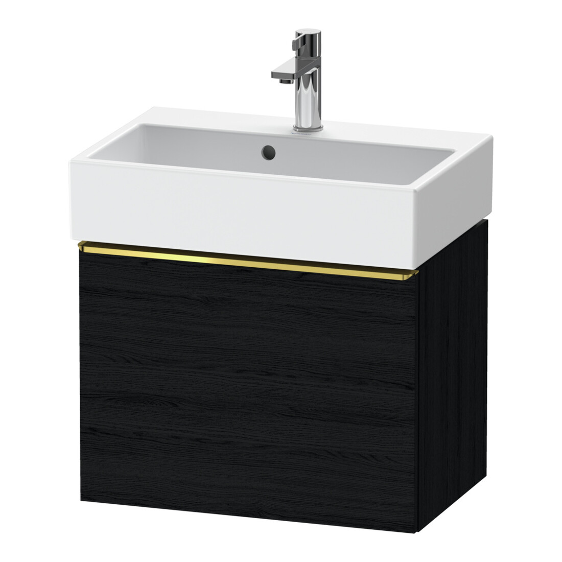 Duravit Waschtischunterschrank D-Neo Compact 58,4x37,2x44cm, 1 A, wd, g pol/Eiche sw