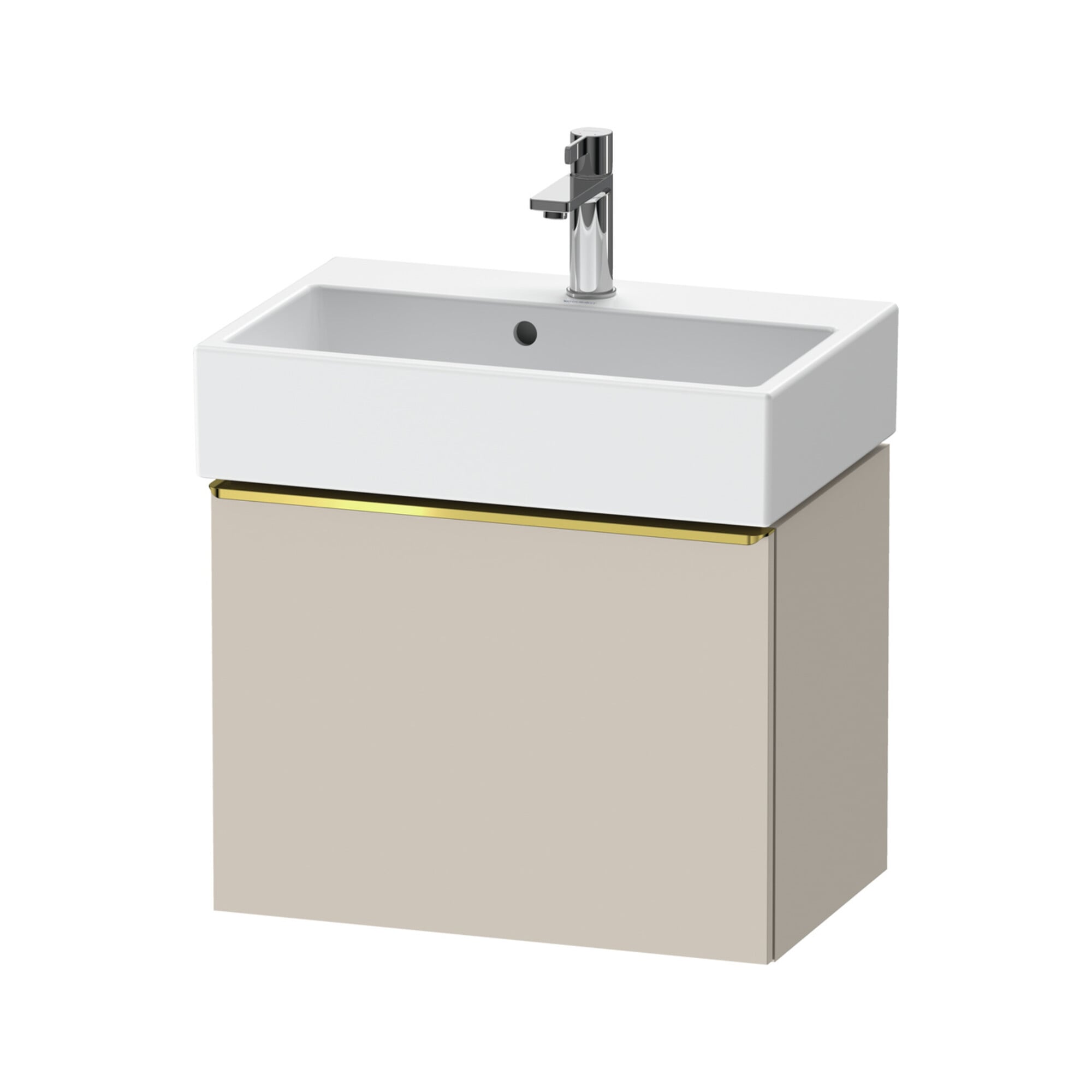 Duravit Waschtischunterschrank D-Neo Compact 58,4x37,2x44cm, 1 A, wd, g pol/Taupe ma