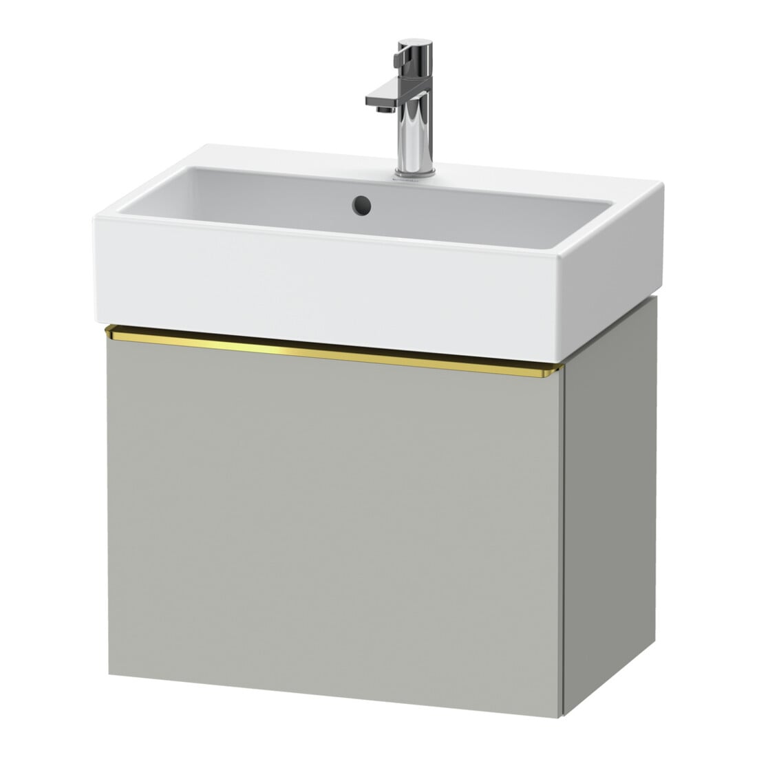 Duravit Waschtischunterschrank D-Neo Compact 58,4x37,2x44cm, 1 A, wd, gol pol/grau ma
