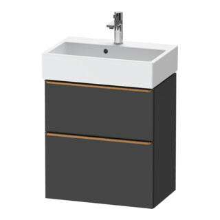 Duravit Waschtischunterschrank D-Neo Compact 58,4x37,2xcm, 1 Kast, 1 A, b geb/Gra ma