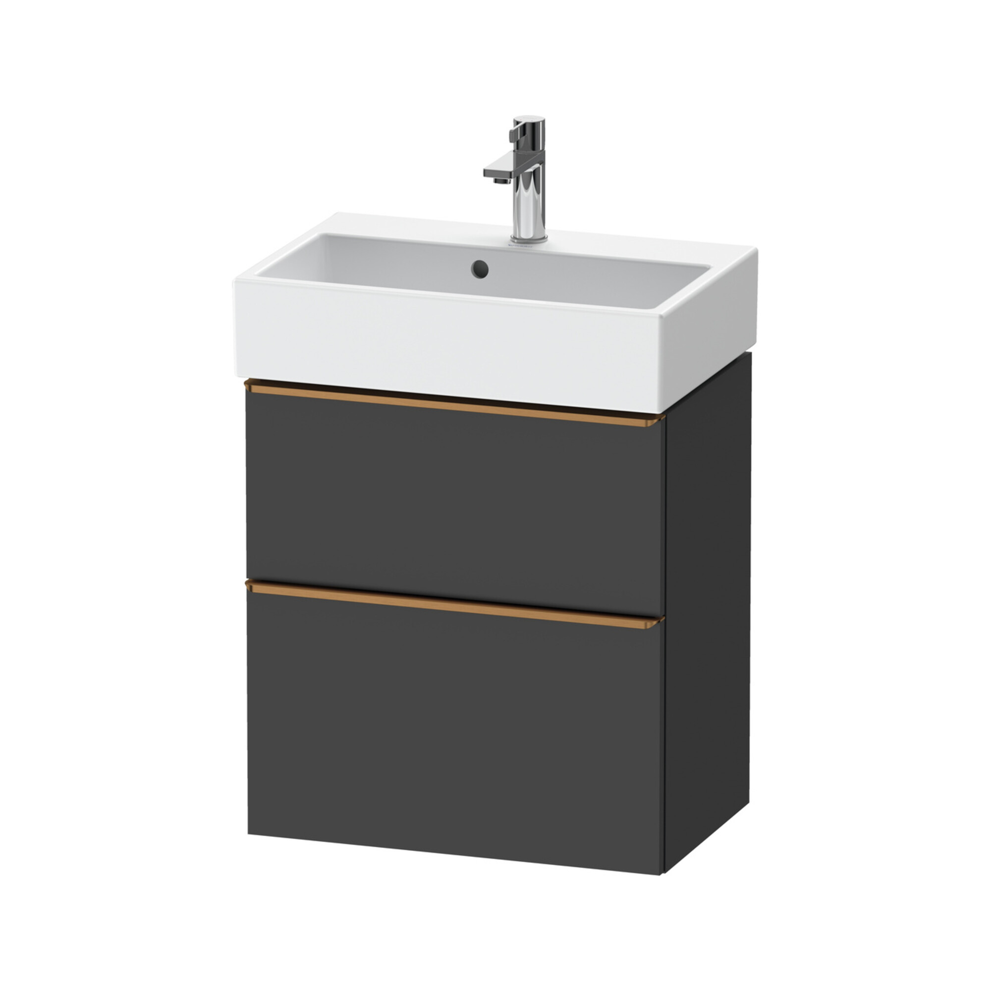 Duravit Waschtischunterschrank D-Neo Compact 58,4x37,2xcm, 1 Kast, 1 A, b geb/Gra ma