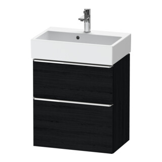Duravit Waschtischunterschrank D-Neo Compact 58,4x37,2xcm, 1 Kast, 1 A, chr/Eiche sw
