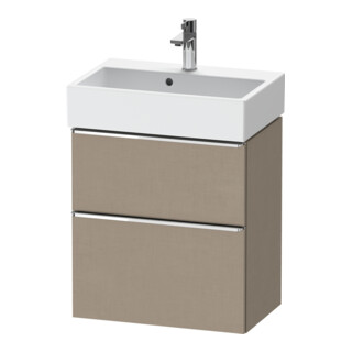 Duravit Waschtischunterschrank D-Neo Compact 58,4x37,2xcm, 1 Kast, 1 A, chr/Leinen