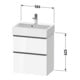 Duravit Waschtischunterschrank D-Neo Compact 58,4x37,2xcm, 1 Kast, 1 A, chr/Nussb Nat