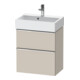 Duravit Waschtischunterschrank D-Neo Compact 58,4x37,2xcm, 1 Kast, 1 A, chr/Taup ma-1