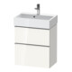 Duravit Waschtischunterschrank D-Neo Compact 58,4x37,2xcm, 1 Kast, 1 A, chr/we hgl-1