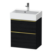 Duravit Waschtischunterschrank D-Neo Compact 58,4x37,2xcm, 1 Kast, 1 A, g pol/Ei sw