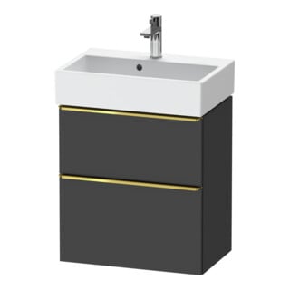 Duravit Waschtischunterschrank D-Neo Compact 58,4x37,2xcm, 1 Kast, 1 A, g pol/gra ma