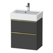 Duravit Waschtischunterschrank D-Neo Compact 58,4x37,2xcm, 1 Kast, 1 A, g pol/gra ma