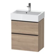 Duravit Waschtischunterschrank D-Neo Compact 58,4x37,2xcm, 1 Kast, 1 A, sw/Ei marm.