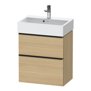 Duravit Waschtischunterschrank D-Neo Compact 58,4x37,2xcm, 1 Kast, 1 A, sw/Ei Nat