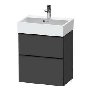 Duravit Waschtischunterschrank D-Neo Compact 58,4x37,2xcm, 1 Kast, 1 A, sw/Grap ma