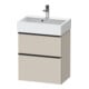 Duravit Waschtischunterschrank D-Neo Compact 58,4x37,2xcm, 1 Kast, 1 A, sw/Taup ma-1