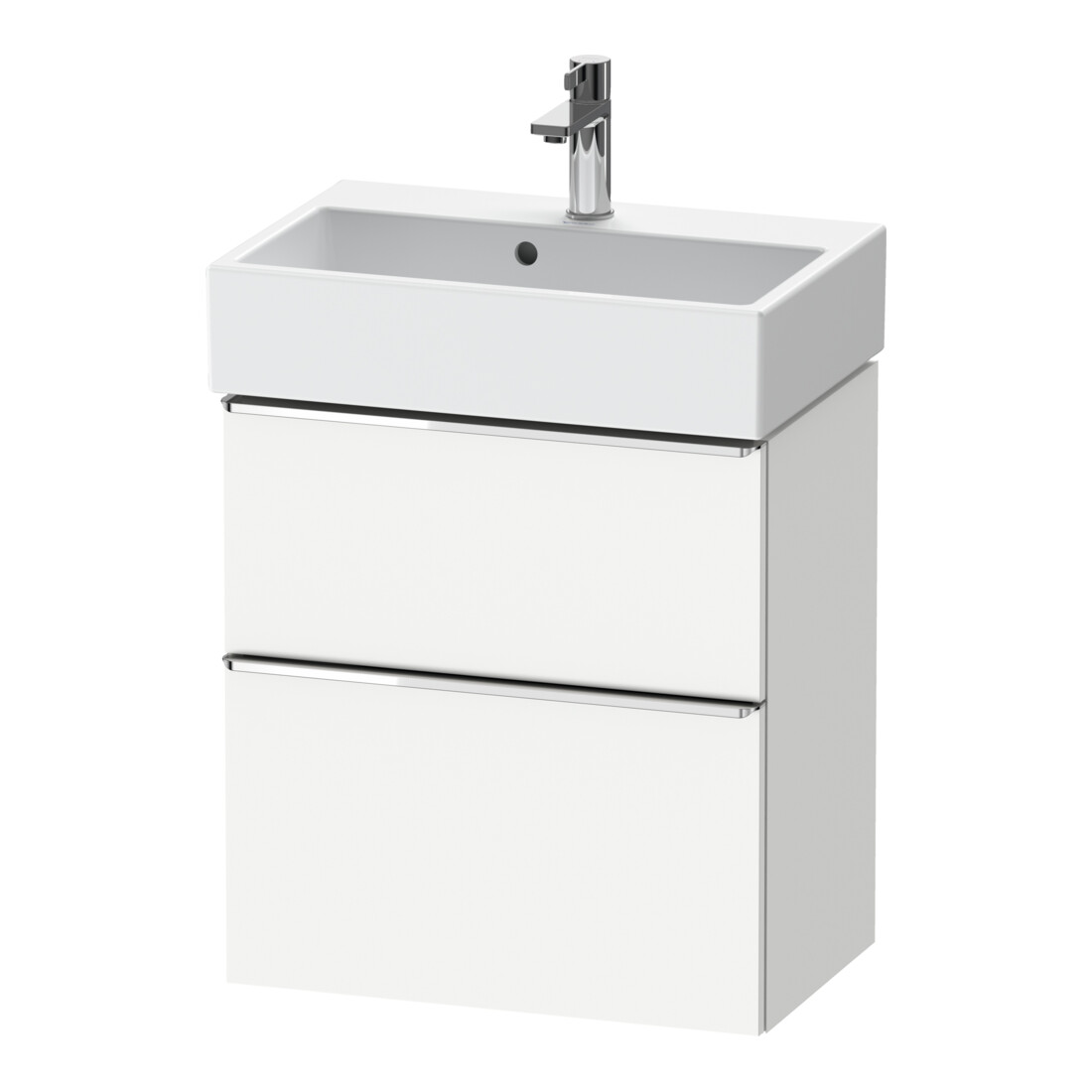 Duravit Waschtischunterschrank D-Neo Compact 58,4x37,2xcm, 1 Kast, 1 Ausz., chr/we ma
