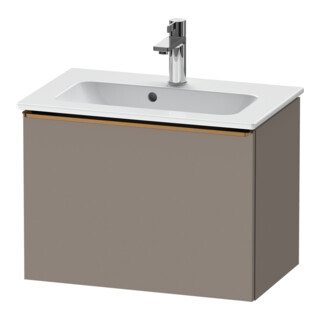 Duravit Waschtischunterschrank D-Neo Compact 61x37,2, b geb/Basalt ma, 1 Ausz., wandhängend