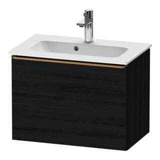 Duravit Waschtischunterschrank D-Neo Compact 61x37,2, b geb/Eiche sw, 1 Ausz., wandhängend
