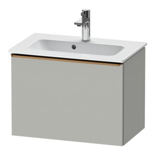 Duravit Waschtischunterschrank D-Neo Compact 61x37,2, b geb/grau ma, 1 Ausz., wandhängend