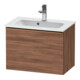 Duravit Waschtischunterschrank D-Neo Compact 61x37,2, b geb/Nussb Nat, 1 Ausz., wandhängend-1