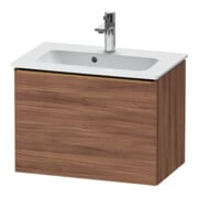 Duravit Waschtischunterschrank D-Neo Compact 61x37,2, b geb/Nussb Nat, 1 Ausz., wandhängend