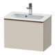 Duravit Waschtischunterschrank D-Neo Compact 61x37,2, b geb/Taupe ma, 1 Ausz., wandhängend-1