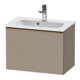 Duravit Waschtischunterschrank D-Neo Compact 61x37,2, bron geb/Leinen, 1 Ausz., wandhängend-1
