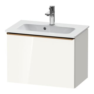 Duravit Waschtischunterschrank D-Neo Compact 61x37,2, bron geb/we hgl, 1 Ausz., wandhängend